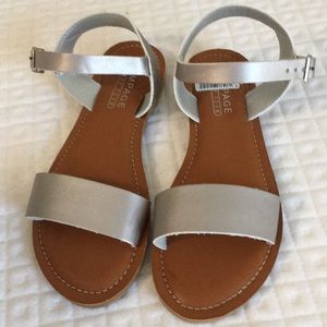 Rampage silver leather sandals